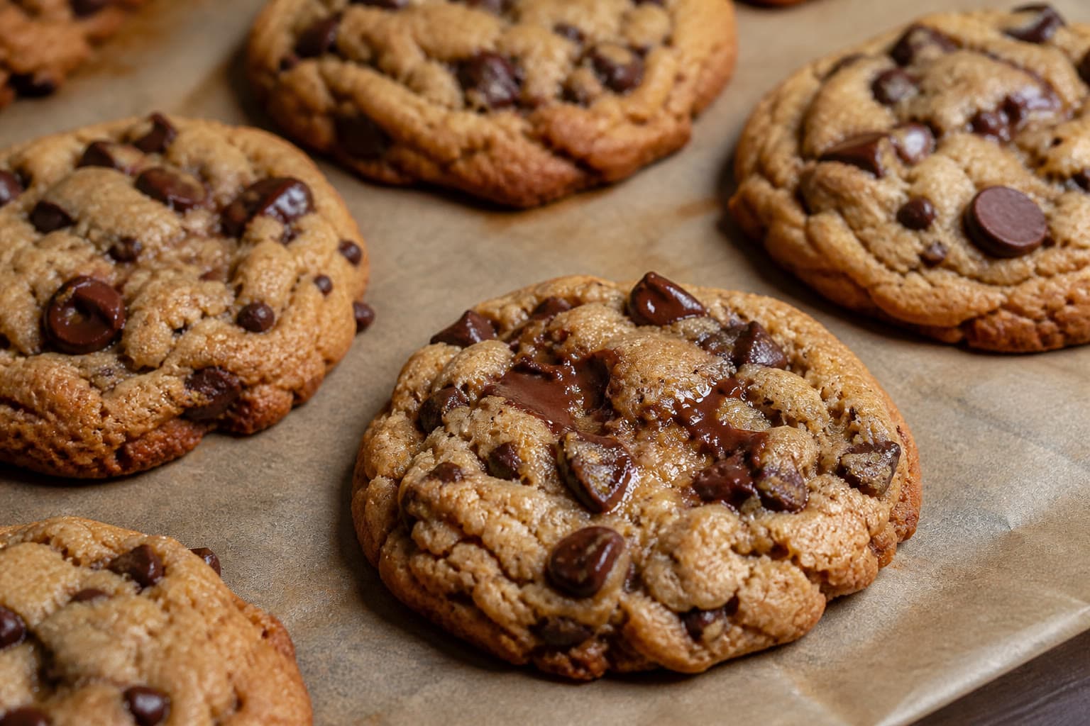 Gooey gluten-free sourdough discard chocolate chip cookies